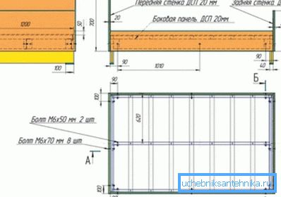 Detaljno tehničko izvlačenje metalne postelje sa laminiranom ivericom. Detaljno tehničko izvlačenje metalne postelje sa laminiranom ivericom.