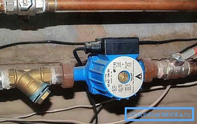 Za normalno cirkulaciju potrebno je instalirati pumpu Za normalno cirkulaciju potrebno je instalirati pumpu