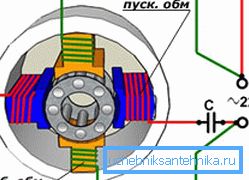 Elektroenergetski krug statorskih namotaja. Elektroenergetski krug statorskih namotaja.