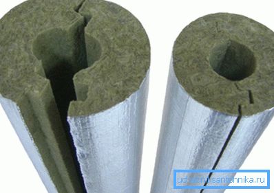 Folija izolacija mineralne vune za cevovode. Folija izolacija mineralne vune za cevovode.