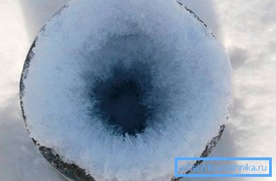 906 Frost blokirao ventilatorsku cev