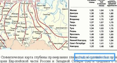 Mapa dubine zamrzavanja tla u regionima Rusije. Mapa dubine zamrzavanja tla u regionima Rusije.