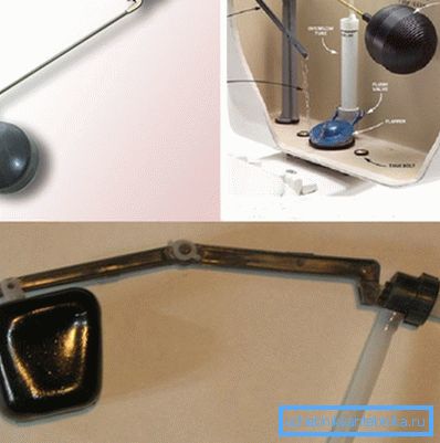 Ventil sa float za WC školjku na metalnoj i plastičnoj polugi Ventil sa float za WC školjku na metalnoj i plastičnoj polugi