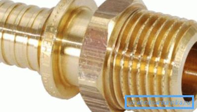 Adapter za mesingane navoje za cevi različitih prečnika Adapter za mesingane navoje za cevi različitih prečnika
