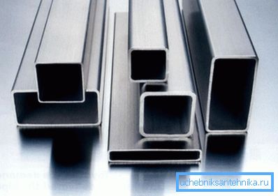 Metalni profili različitih konfiguracija (kvadratni, pravougaoni) Metalni profili različitih konfiguracija (kvadratni, pravougaoni)