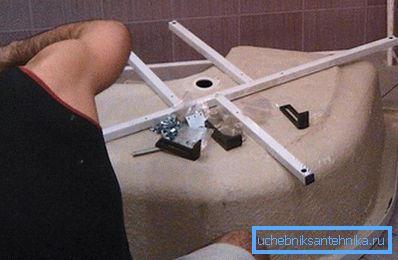 Instalacija metalnog rama i posude za palete