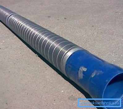 Na slici - gotovi filter sa finom mrežicom od plastične cevi