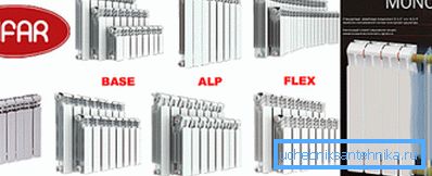 Na slici - model opsega bimetalnih radijatora Na slici - model opsega bimetalnih radijatora