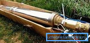 Na slici jedan od modela potopljene pumpe uzdužnog hermetičkog tipa Na slici jedan od modela potopljene pumpe uzdužnog hermetičkog tipa
