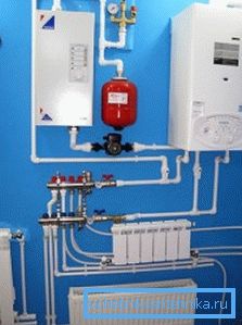 Na fotografiji - završetak veze električnog kotla. Na fotografiji - završetak veze električnog kotla.