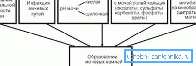 Na slici su prikazani uzroci urinarnog kamena. Na slici su prikazani uzroci urinarnog kamena.