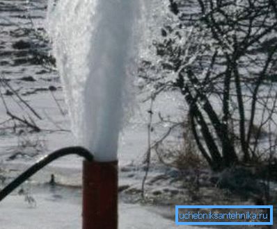 Upotreba visokog pritiska može biti veoma efikasna metoda pumpe - obično se koristi kada se reanimira bunar. Upotreba visokog pritiska može biti veoma efikasna metoda pumpe - obično se koristi kada se reanimira bunar.