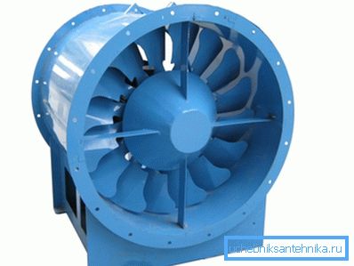 Aksijalni industrijski ventilator. Aksijalni industrijski ventilator.
