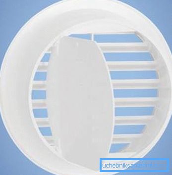 Plastična ventilaciona rešetka sa nepovratnim ventilom
