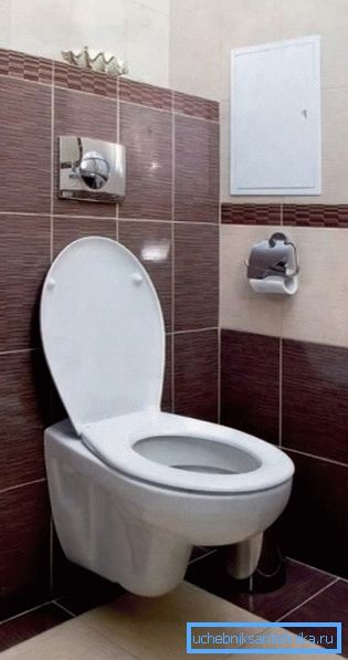 Viseći toalet štedi prostor zbog skrivenog postavljanja cisterne Viseći toalet štedi prostor zbog skrivenog postavljanja cisterne
