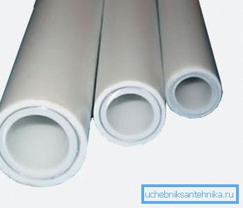 Polipropilenska cev sa slojem za ojačavanje aluminijuma. Polipropilenska cev sa slojem za ojačavanje aluminijuma.