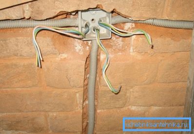 Odgovarajuća instalacija električnih komunikacija u zidu u zidu. Odgovarajuća instalacija električnih komunikacija u zidu u zidu.