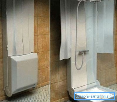 Primer minimalizma - preklopni tuš Primer minimalizma - preklopni tuš