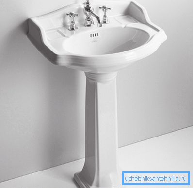 Sink na postolju. Sink na postolju.
