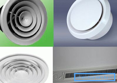 Različite mogućnosti difuzora za ventilaciju Različite mogućnosti difuzora za ventilaciju