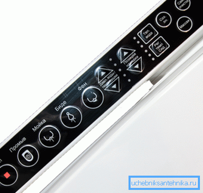 Russifikovani piktogrami na SensPa Tankless toaletnoj kontrolnoj tabli Russifikovani piktogrami na SensPa Tankless toaletnoj kontrolnoj tabli