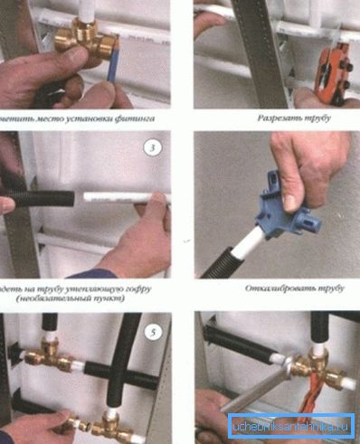 2481 Lakše je sa metaloplastičnim proizvodima - kanal je isečen, instaliran je potreban adapter i priključen je potreban broj priključaka (kao na slici)