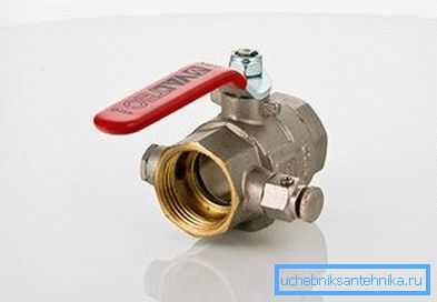 Kuglični ventil sa odvodnjavanjem i ventilom Valtec Kuglični ventil sa odvodnjavanjem i ventilom Valtec