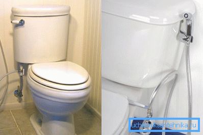 WC mikser sa higijenskim tušem može imati veoma različitu konfiguraciju.