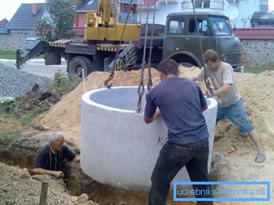 Izgradnja montažnih betonskih bunara. Izgradnja montažnih betonskih bunara.