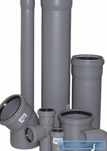 Cijevi prečnika 50 mm i 100 mm sa priključcima