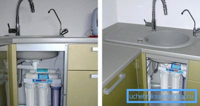 Postavite filter za vodu za piće ispod sudopera Postavite filter za vodu za piće ispod sudopera