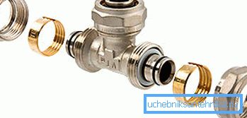 Uređaj za spajanje kompresije za metal-plastiku.