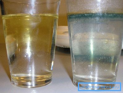 Kao rezultat poravnanja, može se formirati film ili sediment, kao na slici Kao rezultat poravnanja, može se formirati film ili sediment, kao na slici