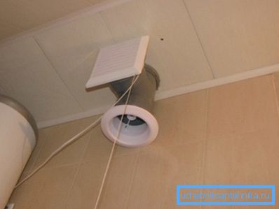 Ventilacija izduvnog ventilatora kupatila