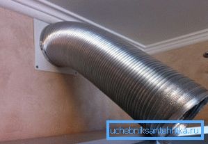 100 mm ventilacioni meh tokom instalacije