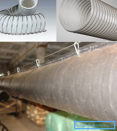 Različite vrste ventilacionih creva Različite vrste ventilacionih creva