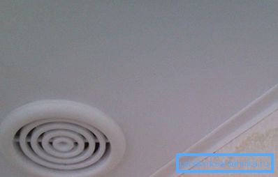 Vazdušna ventilacija na plafonu Vazdušna ventilacija na plafonu
