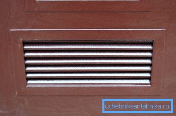 Ulazna metalna vrata sa ventilacijskom rešetkom