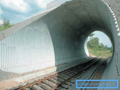 Culvert cev kao železnički tunel Culvert cev kao železnički tunel