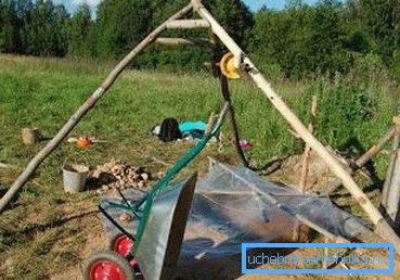 Ovde je uređaj napravljen ručno i sa improvizovanih sredstava, ako je garantovano da izdrži 500-600 kg, onda se to može koristiti, iako to ne izaziva poverenje Ovde je uređaj napravljen ručno i sa improvizovanih sredstava, ako je garantovano da izdrži 500-600 kg, onda se to može koristiti, iako to ne izaziva poverenje