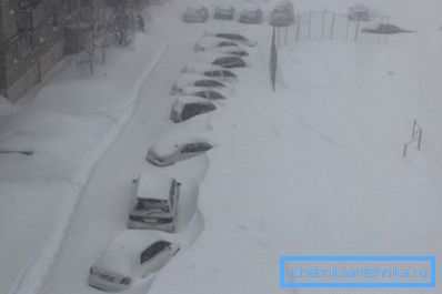 Zima u Komsomolsku na Amuru.